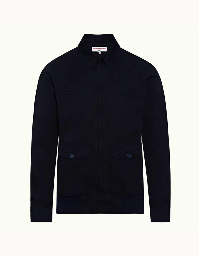 Men Orlebar Brown Jackets and Outerwear Octopussy Harrington Midnight