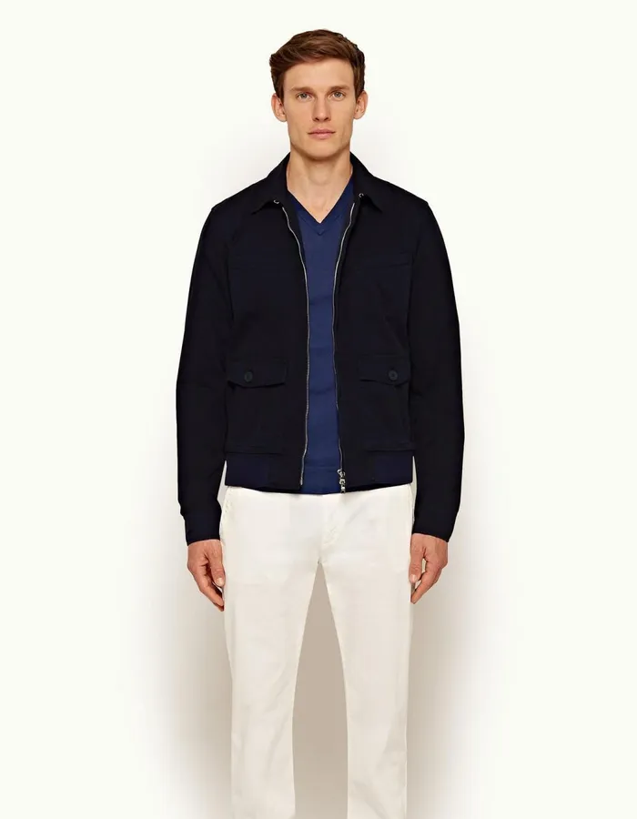 Men Orlebar Brown Jackets and Outerwear Octopussy Harrington Midnight