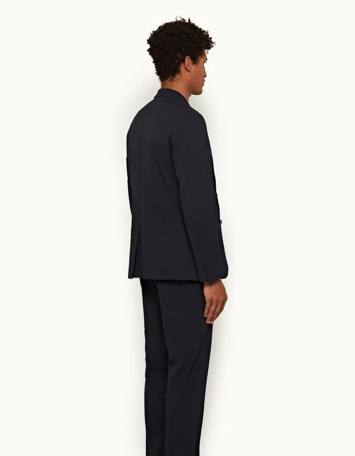 Men Orlebar Brown Jackets and Outerwear Ullock Seersucker Night Iris