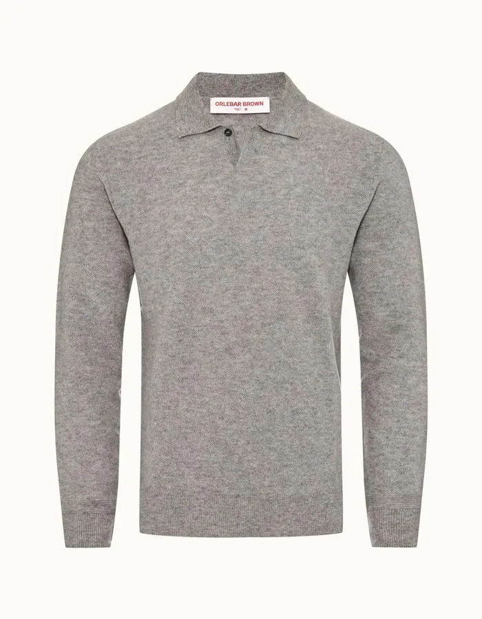 Men Orlebar Brown Knitwear Bruno Cashmere Cinder