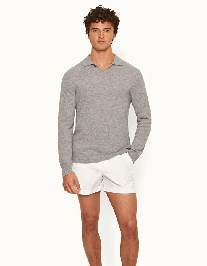 Men Orlebar Brown Knitwear Bruno Cashmere Cinder