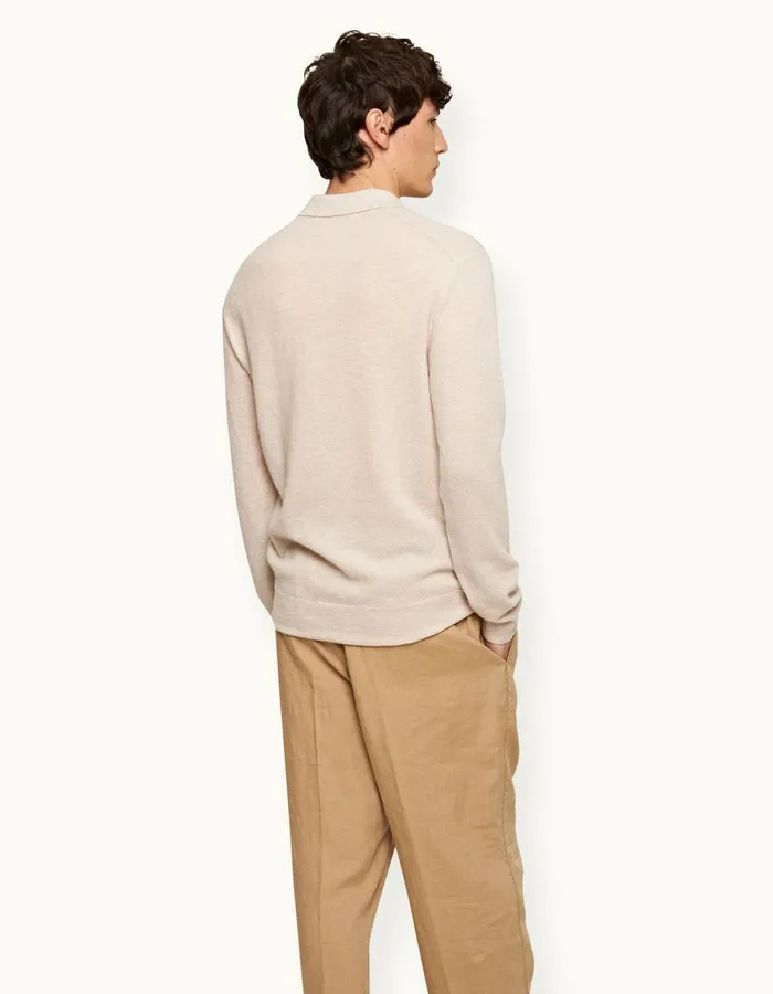 Men Orlebar Brown Knitwear Bruno Cashmere Sea Mist