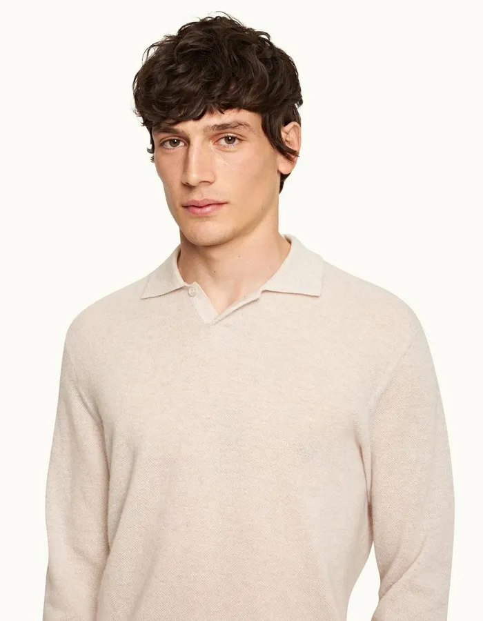 Men Orlebar Brown Knitwear Bruno Cashmere Sea Mist