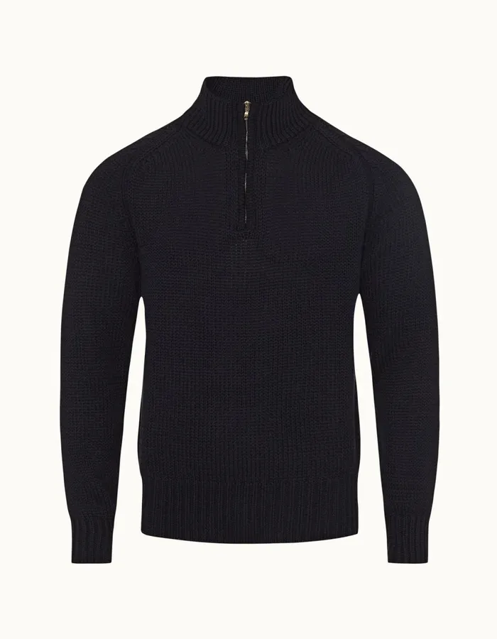 Men Orlebar Brown Knitwear Lennard Night Iris