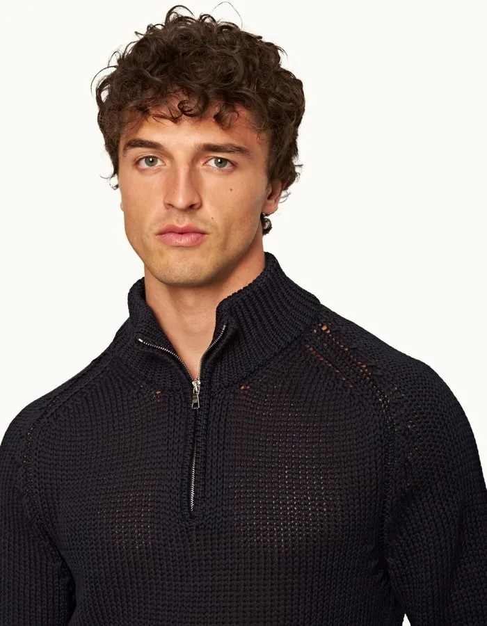 Men Orlebar Brown Knitwear Lennard Night Iris
