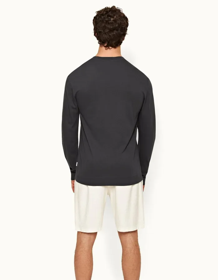 Men Orlebar Brown Knitwear Lockhart Piranha Grey