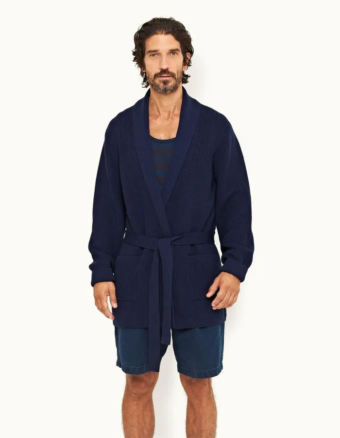 Men Orlebar Brown Knitwear Zephyr Merino Midnight Navy