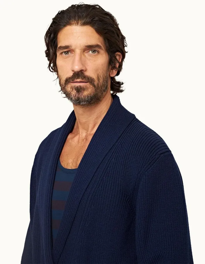 Men Orlebar Brown Knitwear Zephyr Merino Midnight Navy