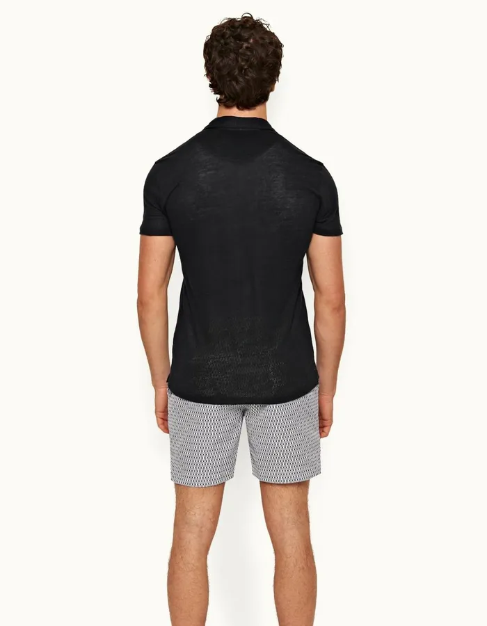 Men Orlebar Brown Polo Shirts Felix Night Iris