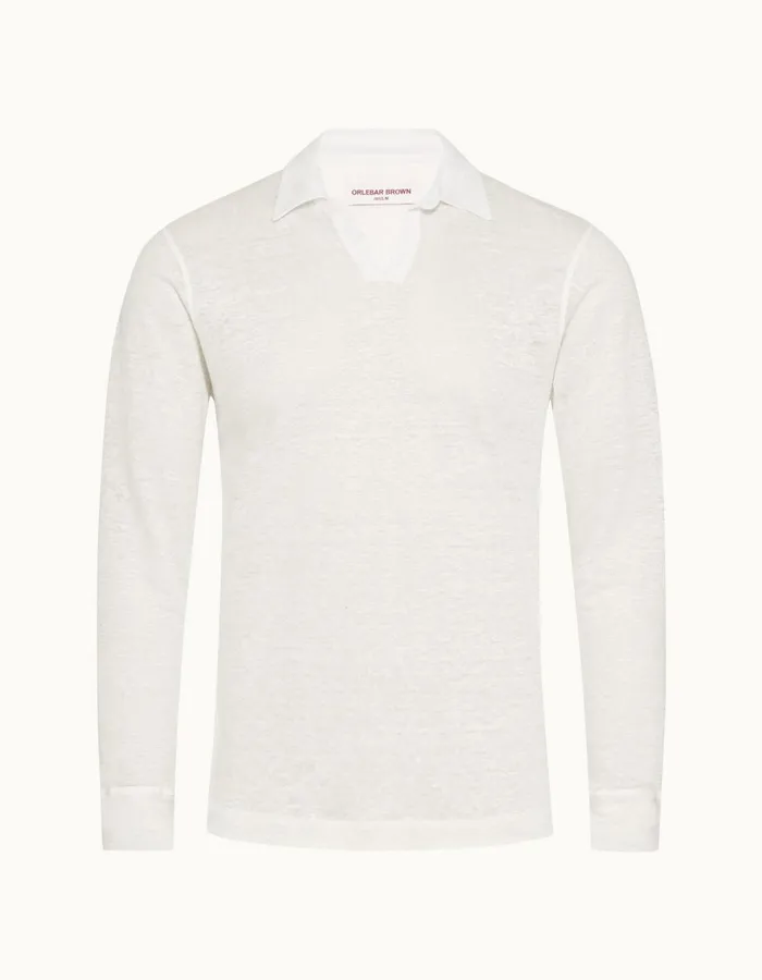 Men Orlebar Brown Polo Shirts Felix Sea Mist
