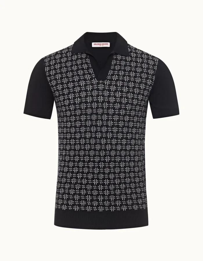 Men Orlebar Brown Polo Shirts Horton Midnight Navy