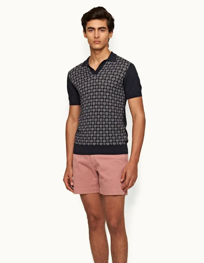 Men Orlebar Brown Polo Shirts Horton Midnight Navy