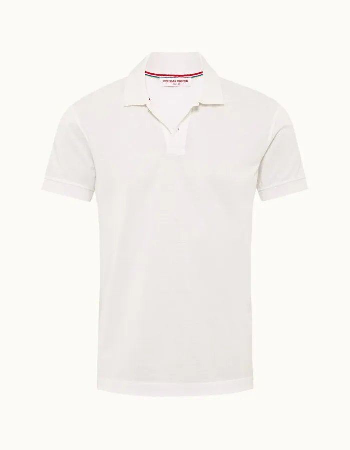 Men Orlebar Brown Polo Shirts Jarrett White