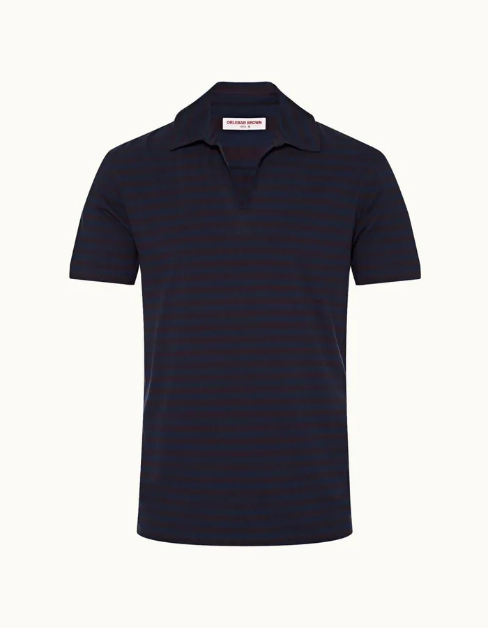 Men Orlebar Brown Polo Shirts Mayer Dark Sapphire