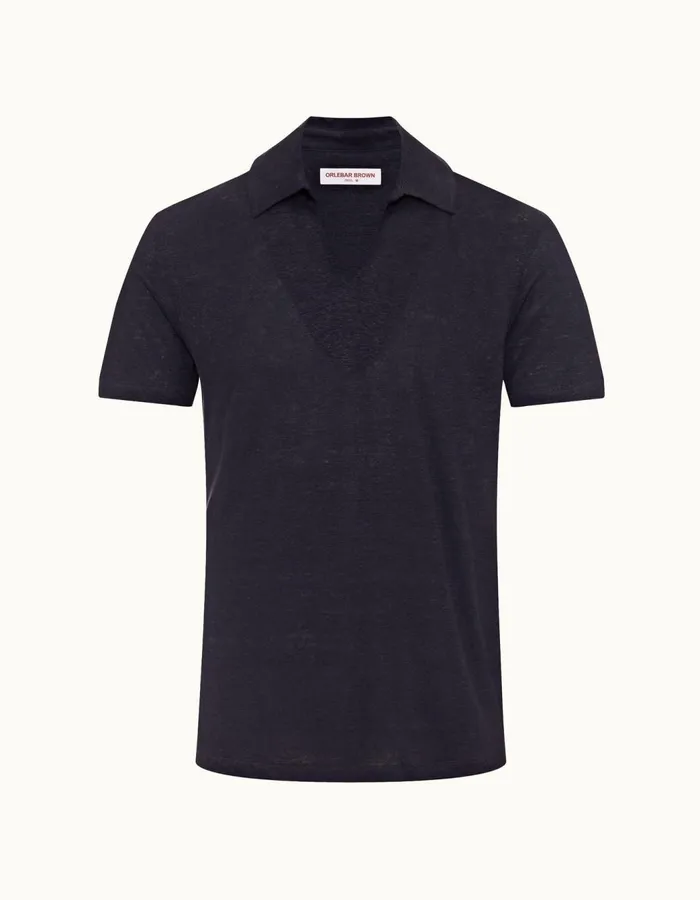 Men Orlebar Brown Polo Shirts Mayer Night Iris