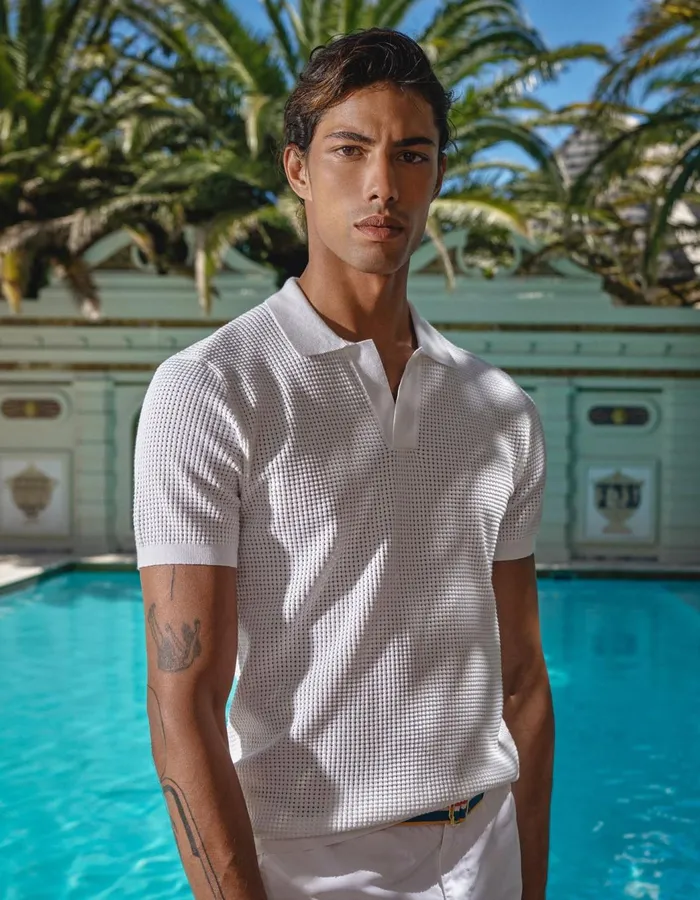 Men Orlebar Brown Polo Shirts Roddy White