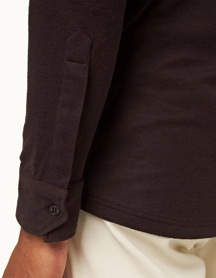 Men Orlebar Brown Polo Shirts Sebastian Cashmere Truffle