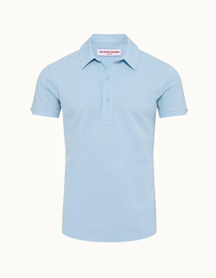 Men Orlebar Brown Polo Shirts Sebastian Island Sky