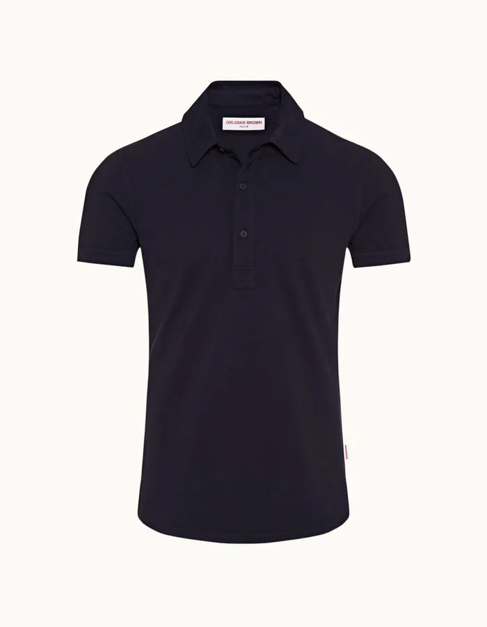 Men Orlebar Brown Polo Shirts Sebastian Navy