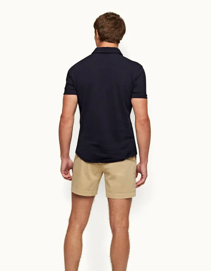 Men Orlebar Brown Polo Shirts Sebastian Navy