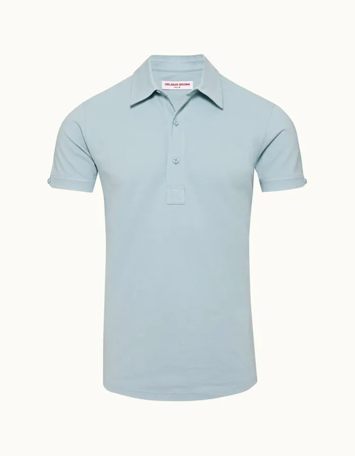 Men Orlebar Brown Polo Shirts Sebastian Powdered Sky