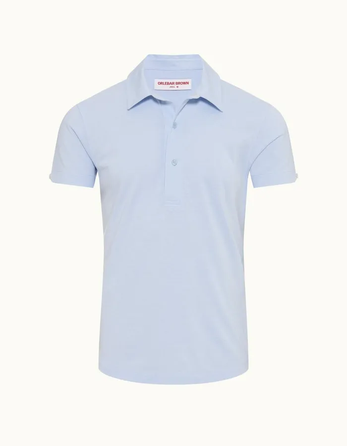 Men Orlebar Brown Polo Shirts Sebastian Silk Hush
