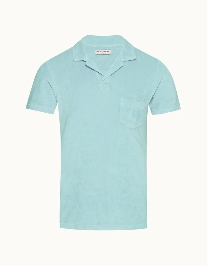 Men Orlebar Brown Polo Shirts Terry Towelling Pool
