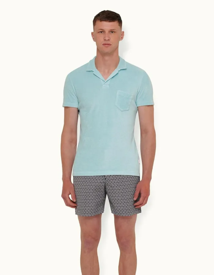 Men Orlebar Brown Polo Shirts Terry Towelling Pool