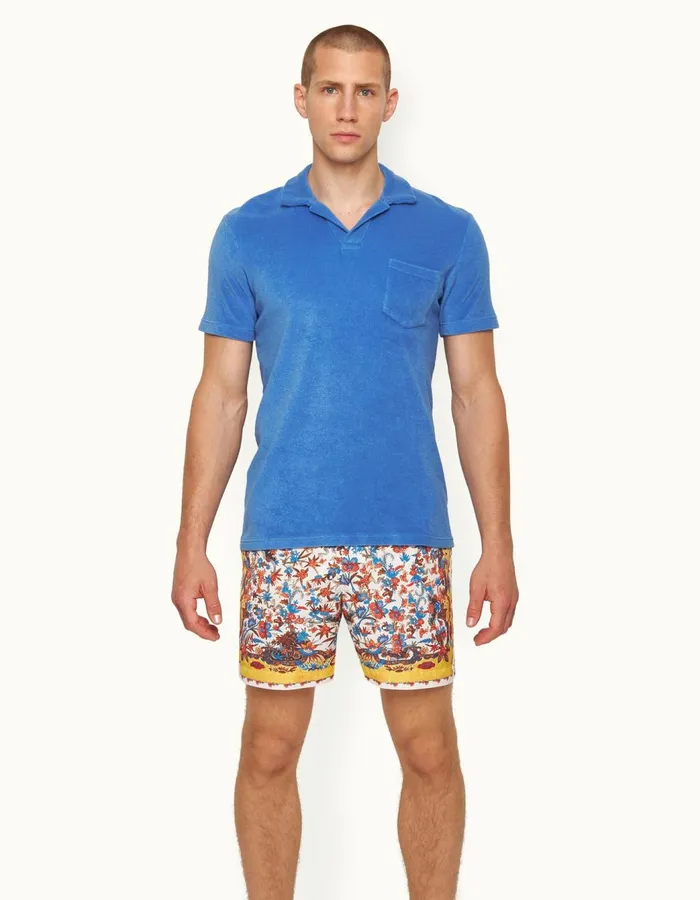 Men Orlebar Brown Polo Shirts Terry Towelling Tidal