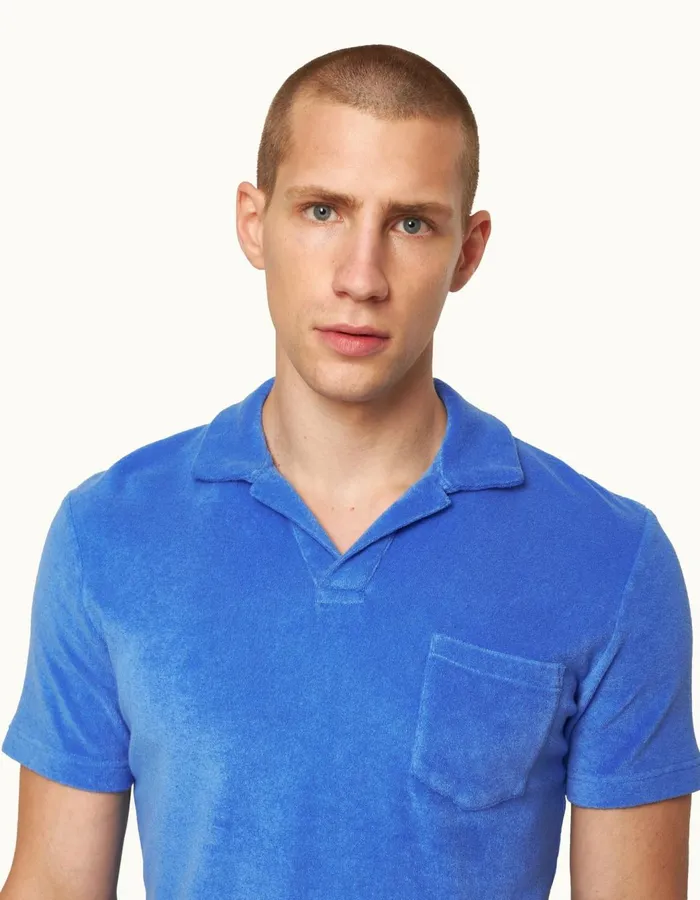 Men Orlebar Brown Polo Shirts Terry Towelling Tidal