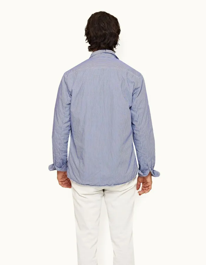 Men Orlebar Brown Shirts Giles Signal Bluewhite