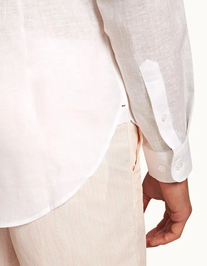 Men Orlebar Brown Shirts Giles White