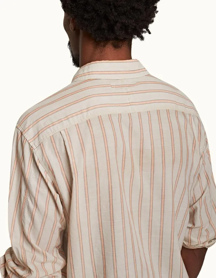 Men Orlebar Brown Shirts Grasmoor Sandbarwhite