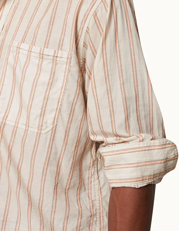 Men Orlebar Brown Shirts Grasmoor Sandbarwhite