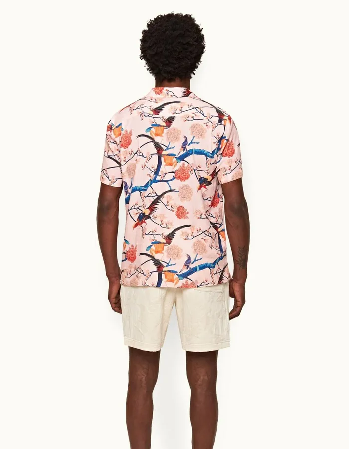 Men Orlebar Brown Shirts Hibbert Rose