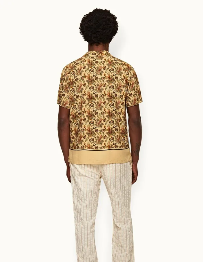 Men Orlebar Brown Shirts Hibbert Shimmer