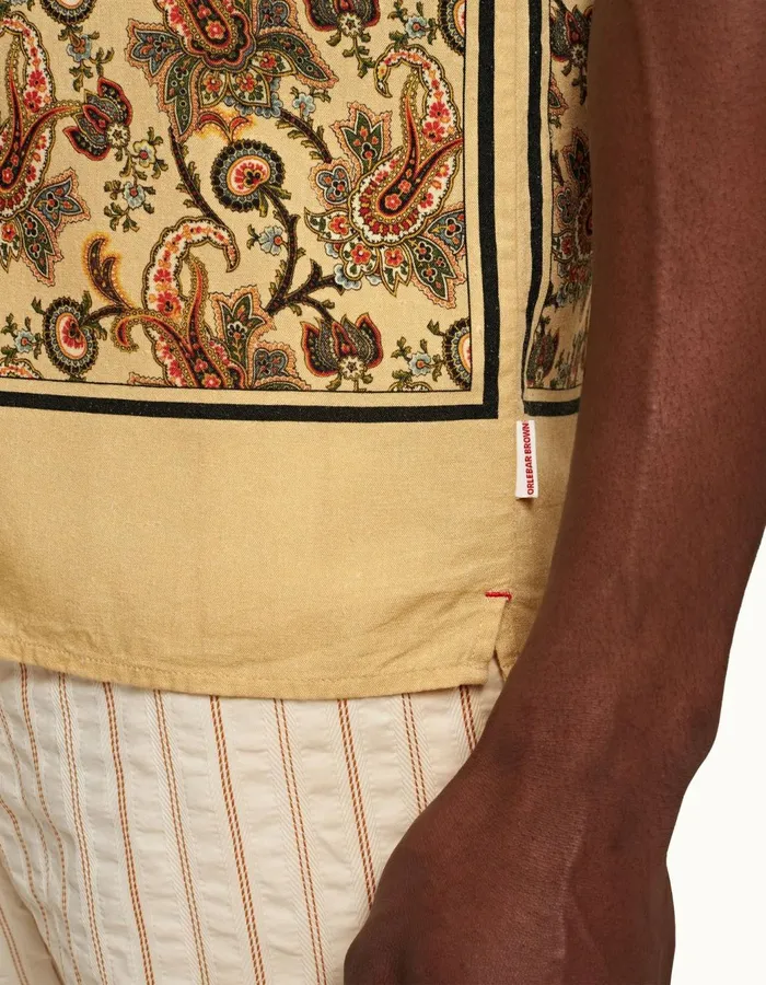 Men Orlebar Brown Shirts Hibbert Shimmer