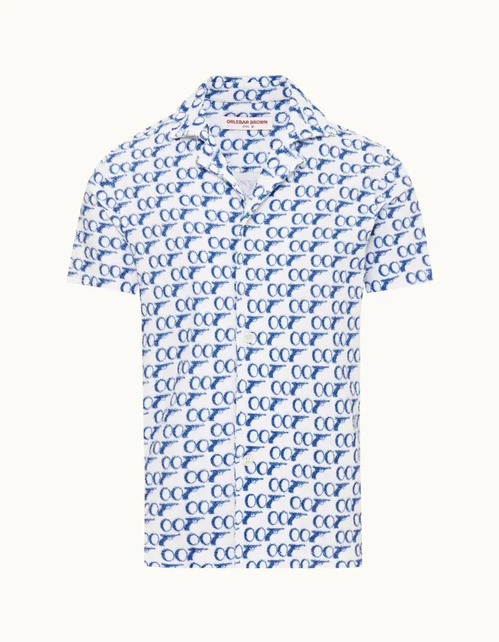Men Orlebar Brown Shirts Howell 007white