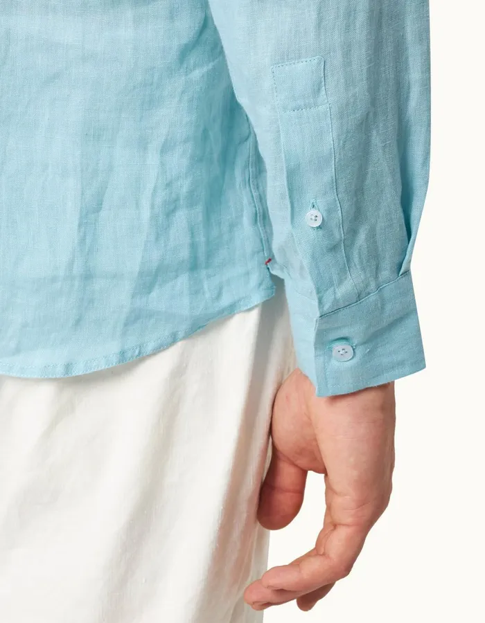 Men Orlebar Brown Shirts Percy Linen Summer Air
