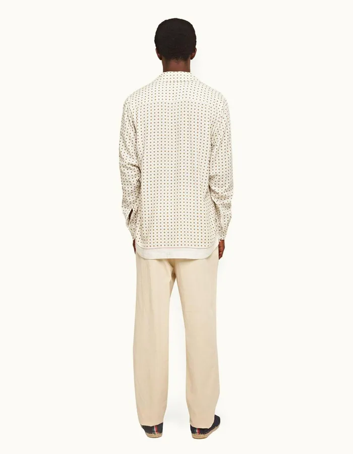 Men Orlebar Brown Shirts Ridley Sea Mist