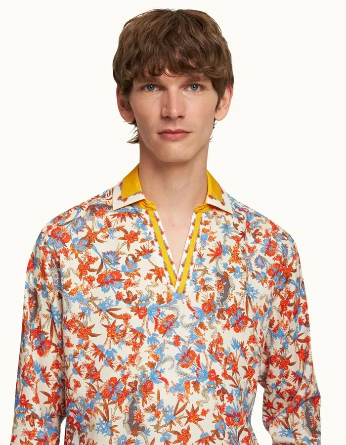 Men Orlebar Brown Shirts Ridley Summer Sunset