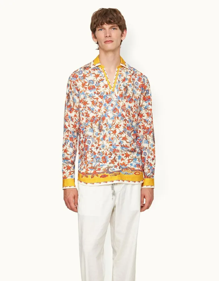 Men Orlebar Brown Shirts Ridley Summer Sunset