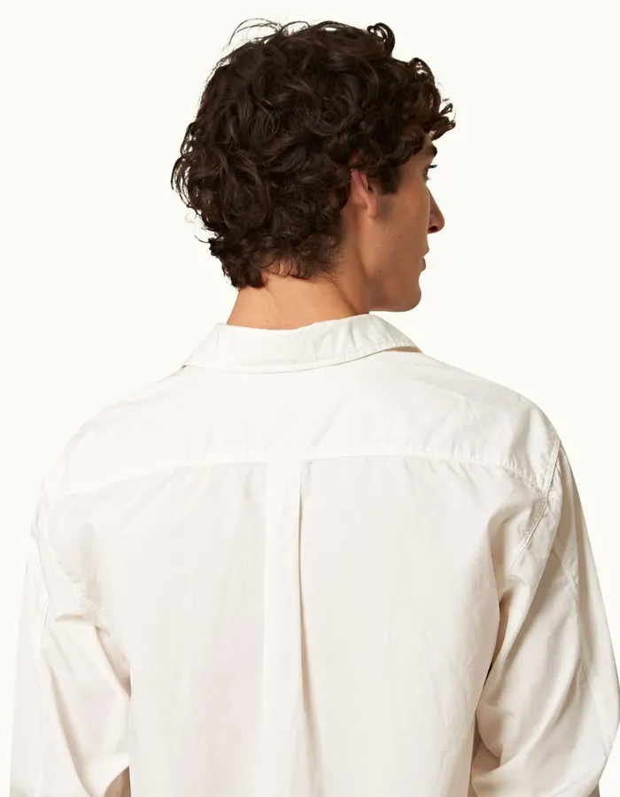Men Orlebar Brown Shirts Shanklin White Sand