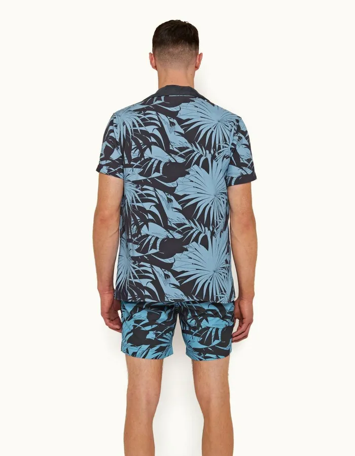Men Orlebar Brown Shirts Travis Night Iris