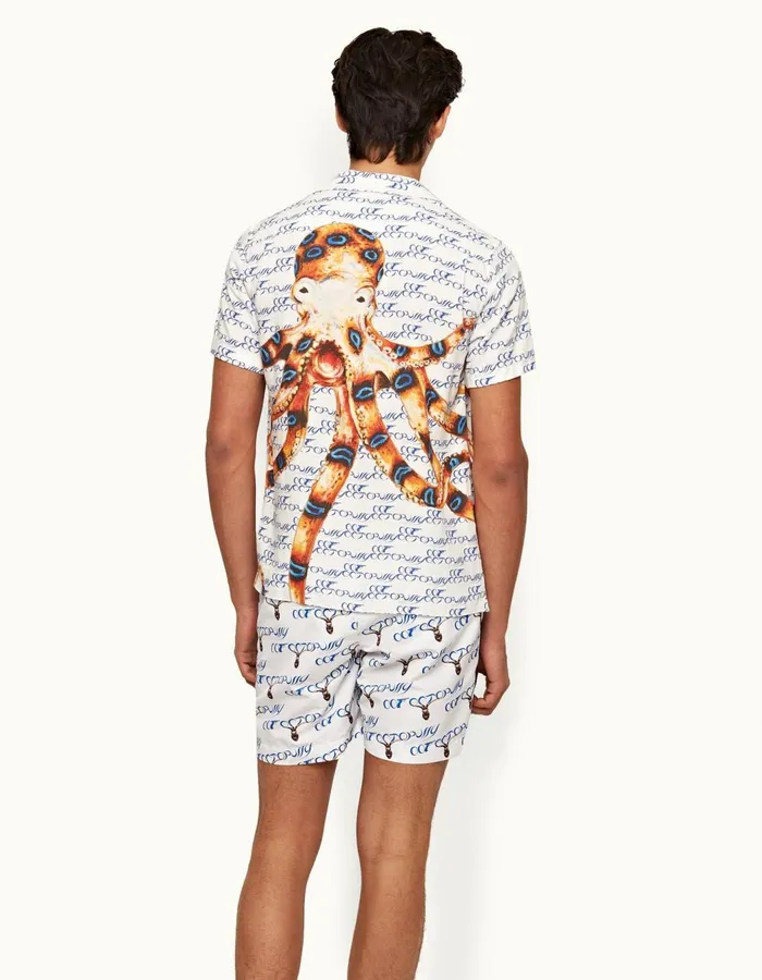 Men Orlebar Brown Shirts Travis Octopussy
