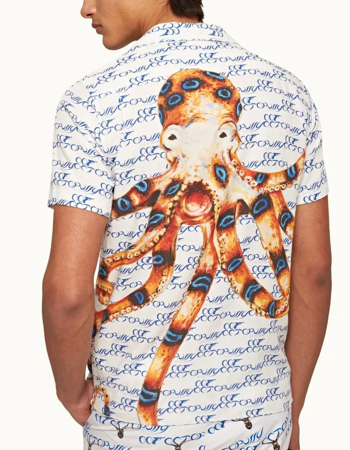 Men Orlebar Brown Shirts Travis Octopussy