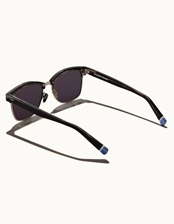 Men Orlebar Brown Sunglasses Matira Black Laminate
