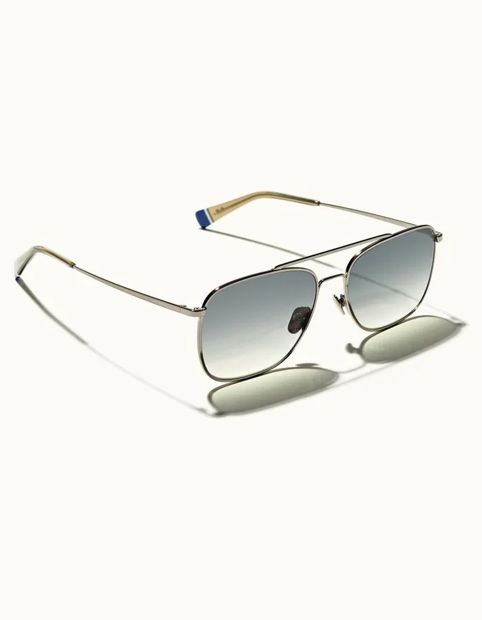 Men Orlebar Brown Sunglasses Tulum Shiny Titaniumsage