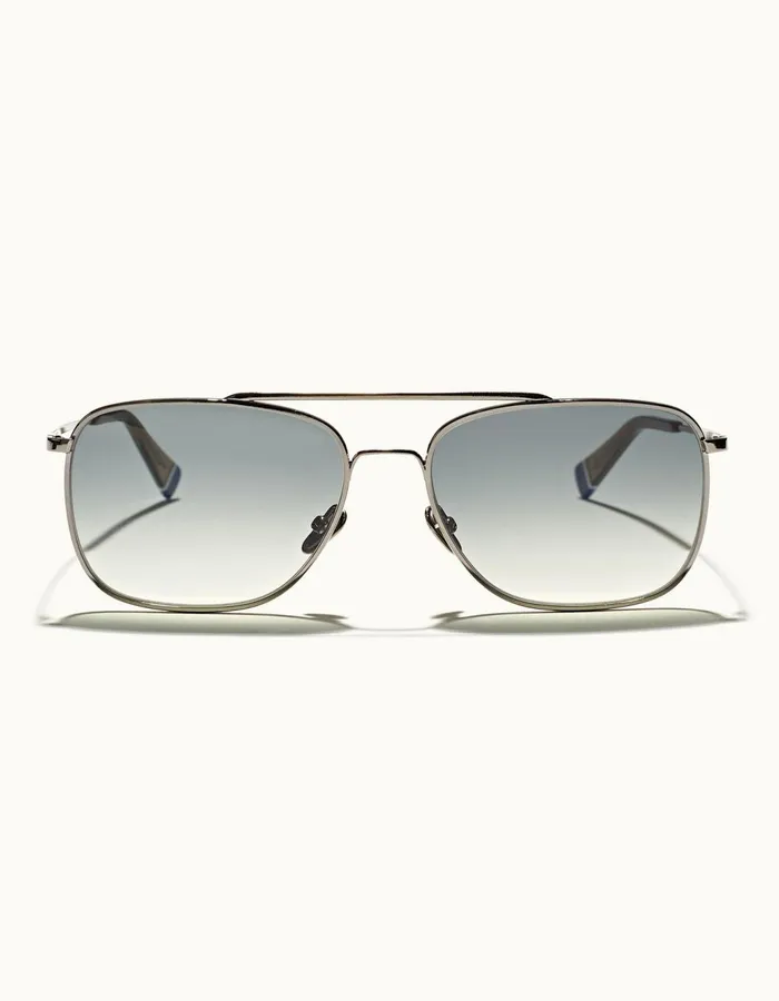 Men Orlebar Brown Sunglasses Tulum Shiny Titaniumsage