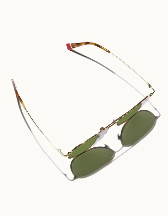 Men Orlebar Brown Sunglasses Turchi Shiny Pale Gold